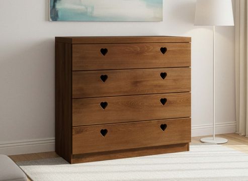 Kommode Kernbuche Dunkel „Heidi“ 100 cm
