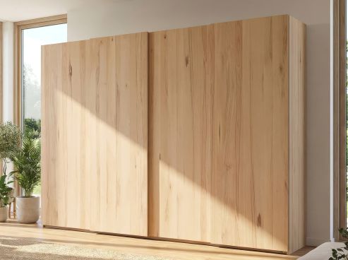 Schiebetürenschrank aus Kernbuche „Ludwig“ 4-türig