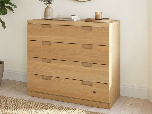 Eichenkommode Hell „Lukas“ mit 4 Laden