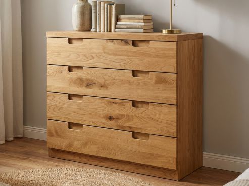 Wildeichenkommode „Lukas“ mit 4 Laden