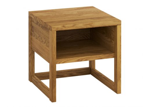 Nachttisch aus Zirbenholz ohne Lade