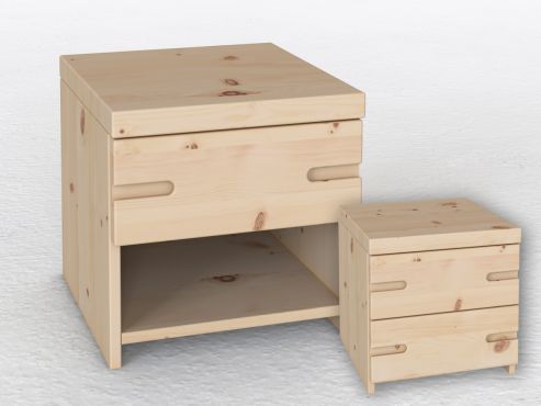 Nachttisch „Stefan duo“ aus Zirbe