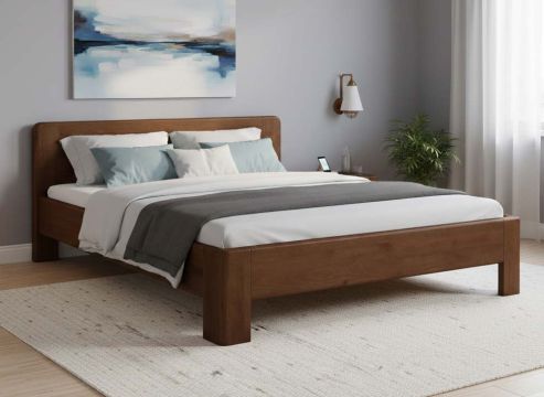 Bett Kernbuche Dunkel „Niklas“