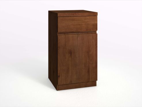 Buchenkommode Dunkel „Patrizia“ mit 1 Lade und 1 Tür