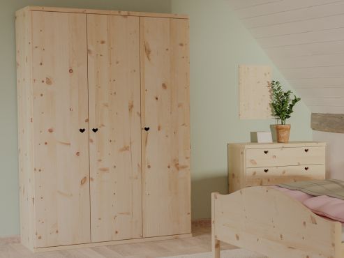 Zirbenschrank „Romana“ 3-türig