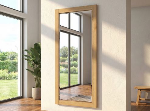 Wandspiegel „Sabrina“ aus Eiche Hell in 80 x 180 cm