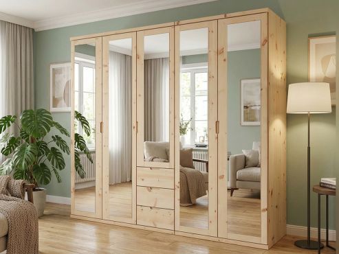 Zirbenschrank „Sandra“ 5-türig