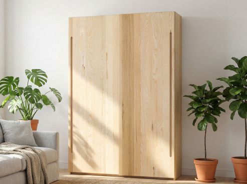 Schiebetürenschrank aus Esche „Viktor“ 2-türig