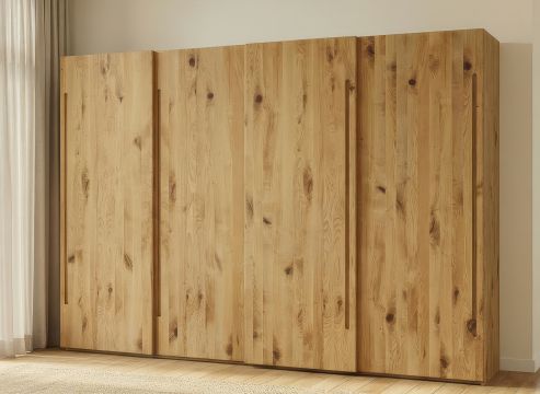 Schiebetürenschrank aus Wildeiche „Viktor“ 4-türig