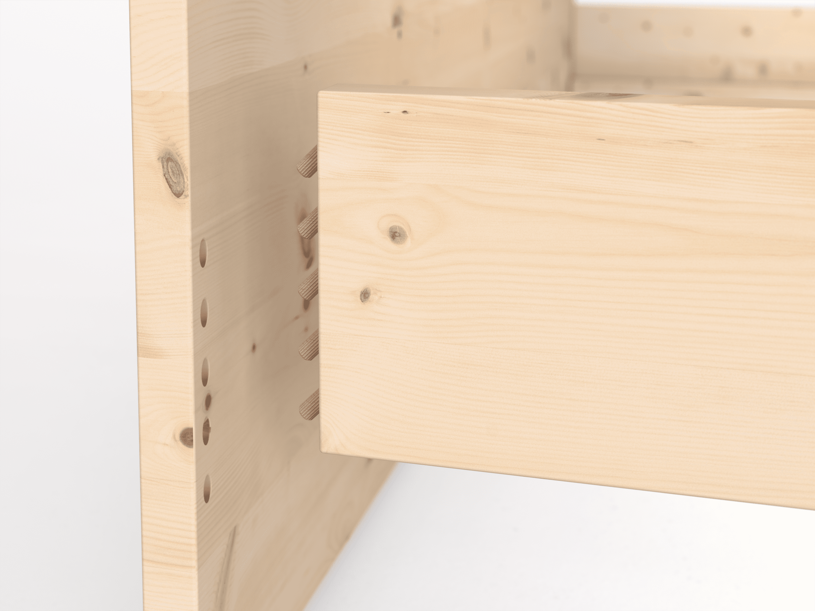 Einfache Holz-Steckverbindung (Musterbeispiel)