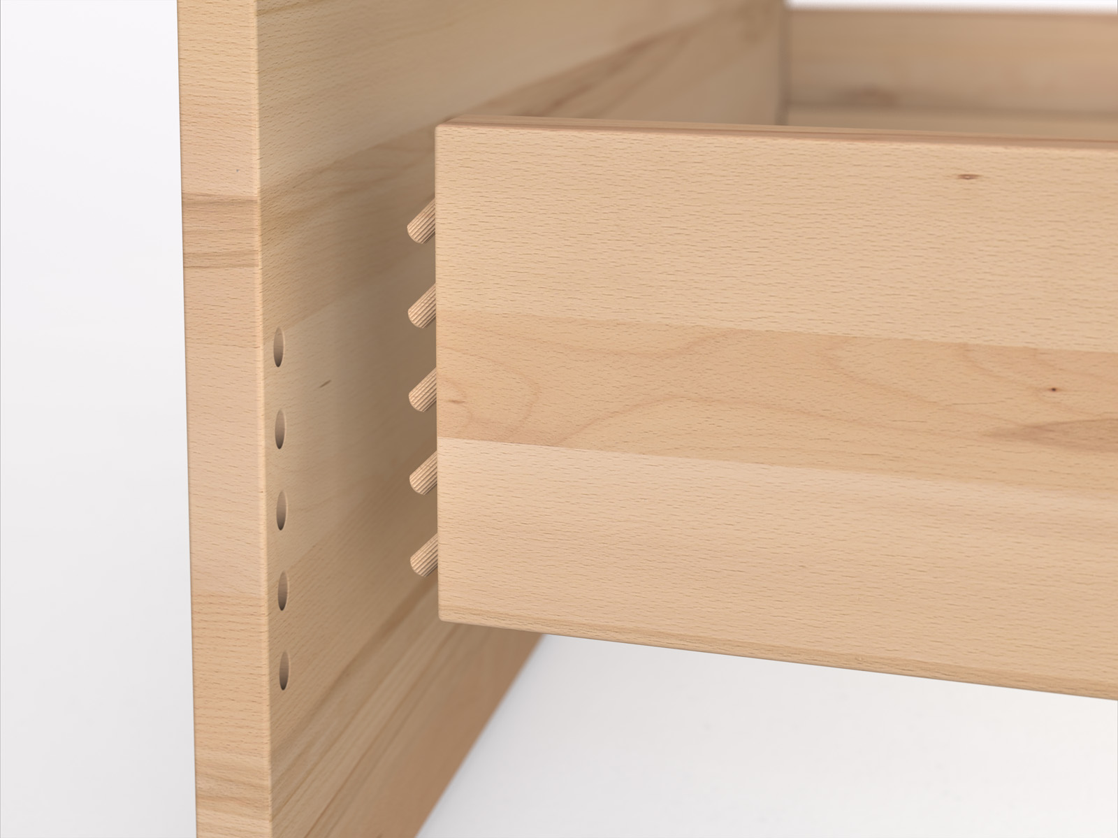 Einfache Holz-Steckverbindung (Musterbeispiel)
