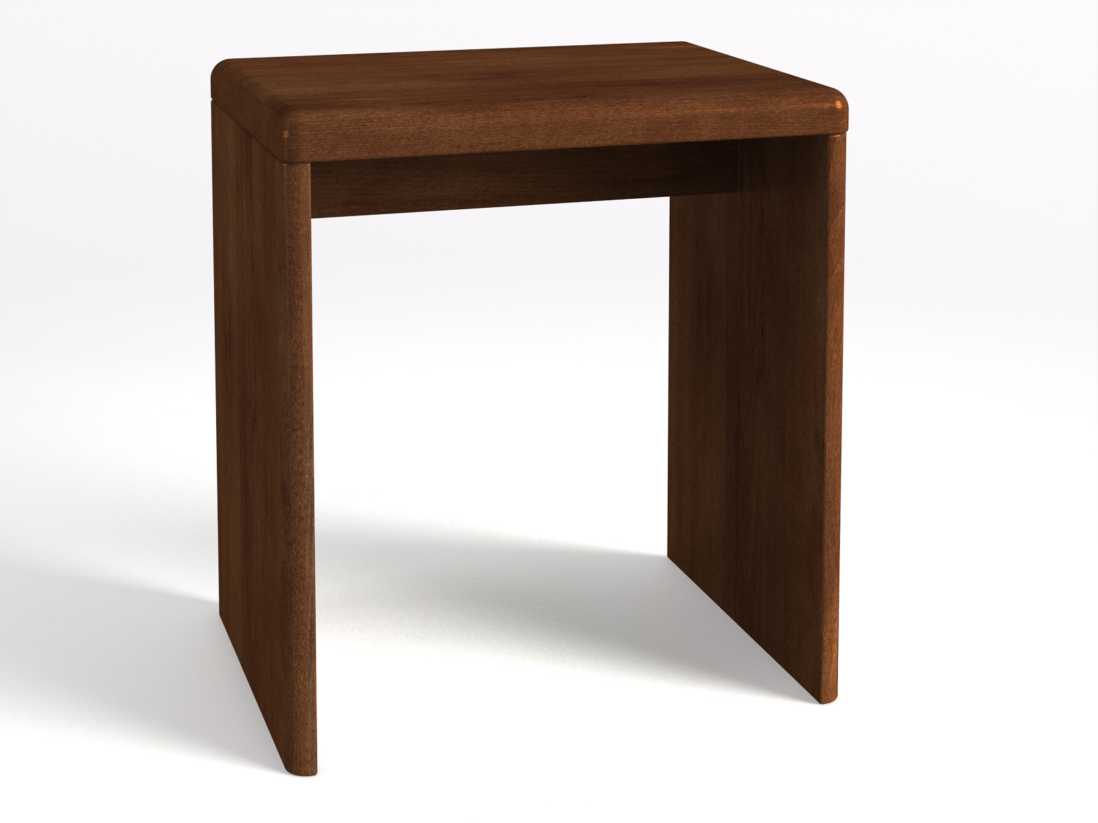 Nachttisch „Doris“ aus Kernbuche Dunkel in Boxspringhöhe, ohne Schublade