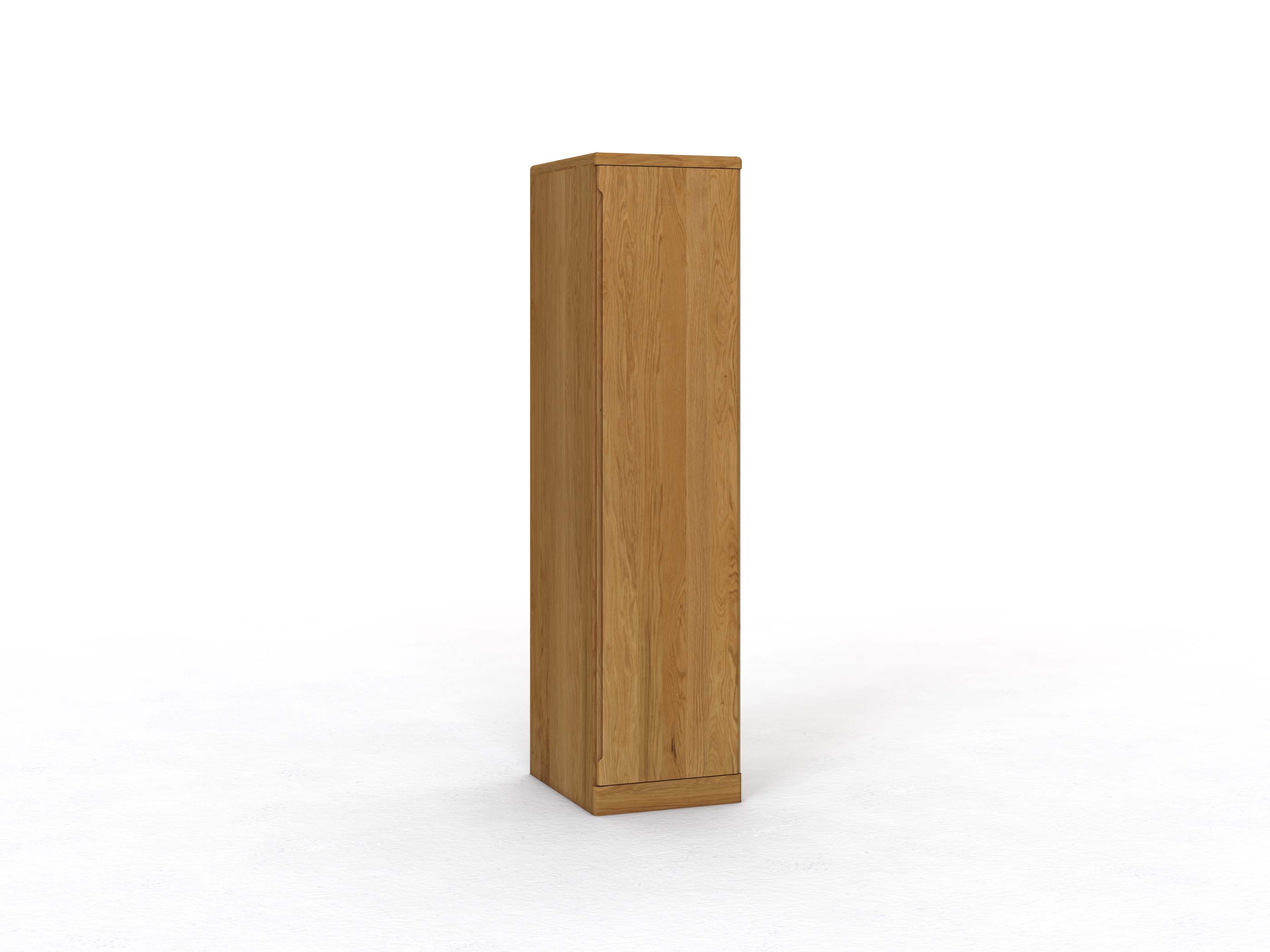 Eichenschrank „Ramon“, 1-türig, Höhe 212 cm, Griffausführung C, Türanschlag rechts (optional)