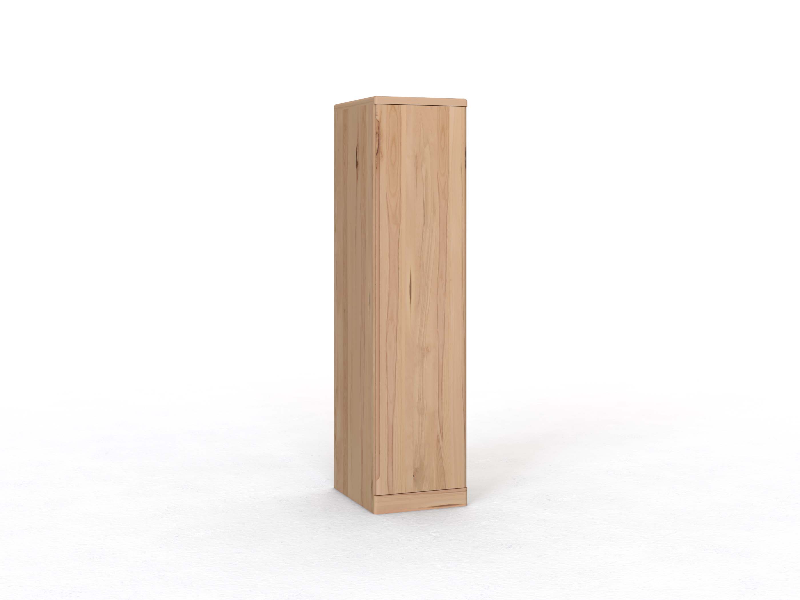 Buchenschrank „Ramon“, 1-türig, Höhe 212 cm, Griffausführung C, Türanschlag rechts (optional)