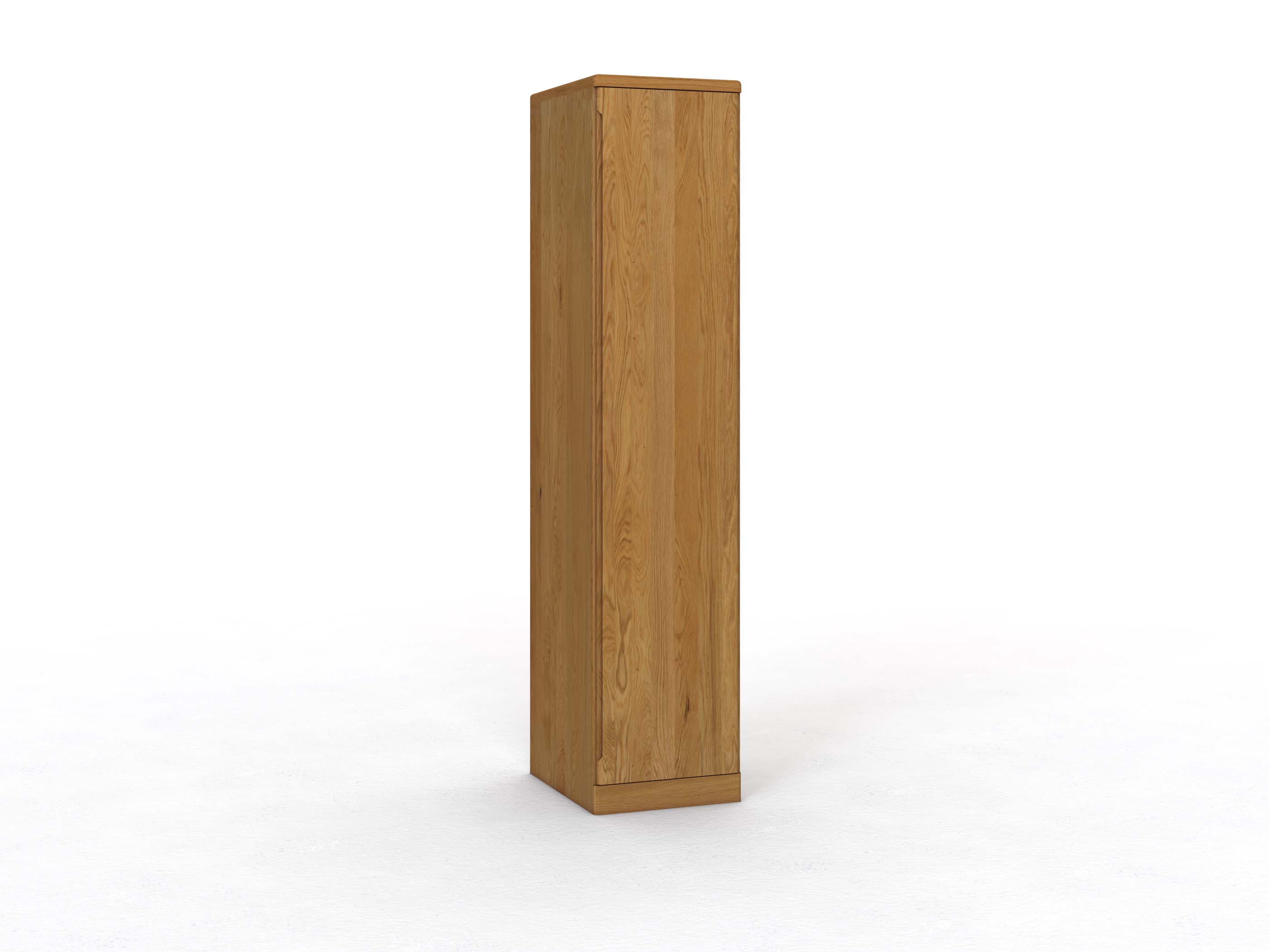 Eichenschrank „Ramon“, 1-türig, Höhe 237 cm, Griffausführung C, Türanschlag rechts (optional)