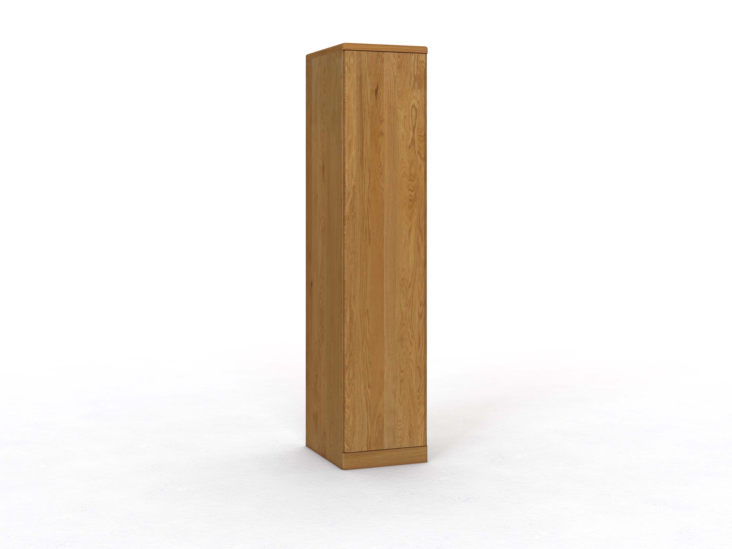 Eichenschrank „Ramon“, 1-türig, Höhe 237 cm, Griffausführung C, Türanschlag links (optional)