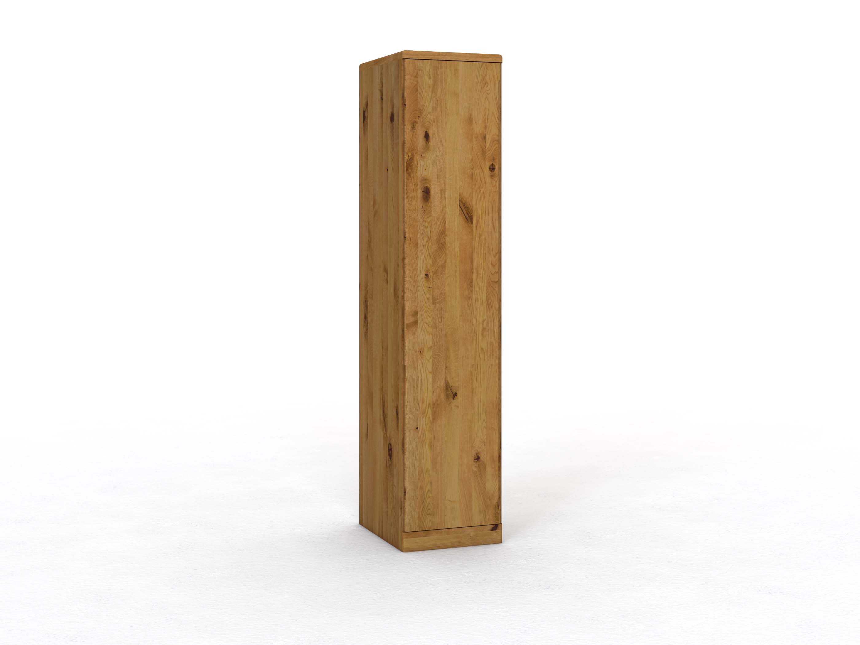 Wildeichenschrank „Ramon“, 1-türig, Höhe 237 cm, Griffausführung C, Türanschlag links (optional)