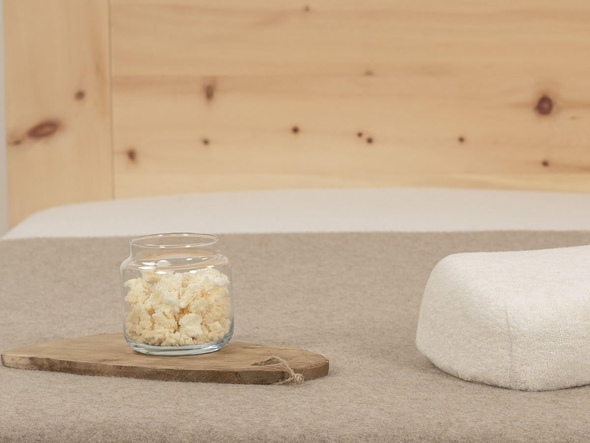 100 % reiner Naturlatex für hohe Punktelastizität.