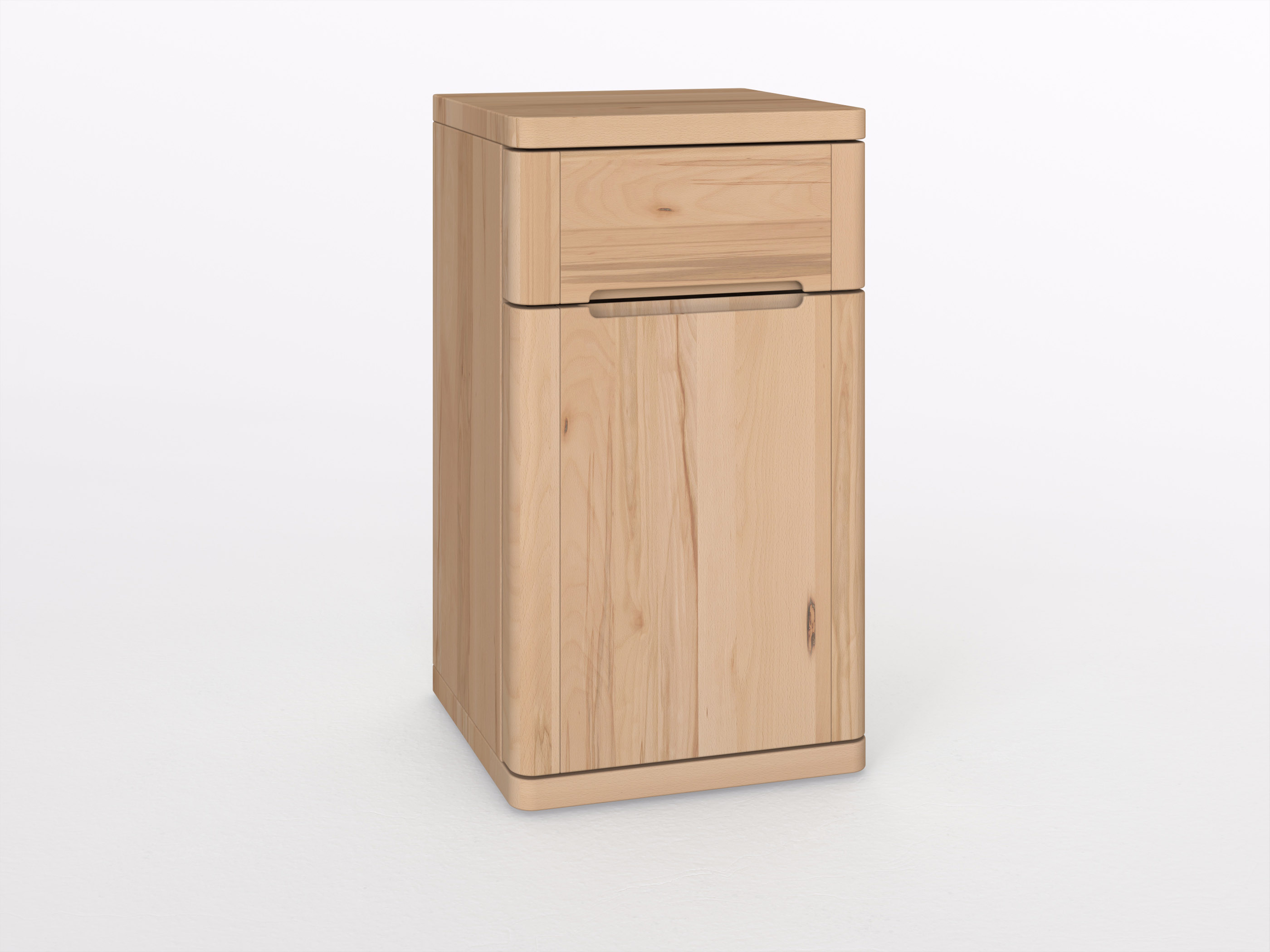 Buchenkommode „Ella“ mit 1 Lade und 1 Tür