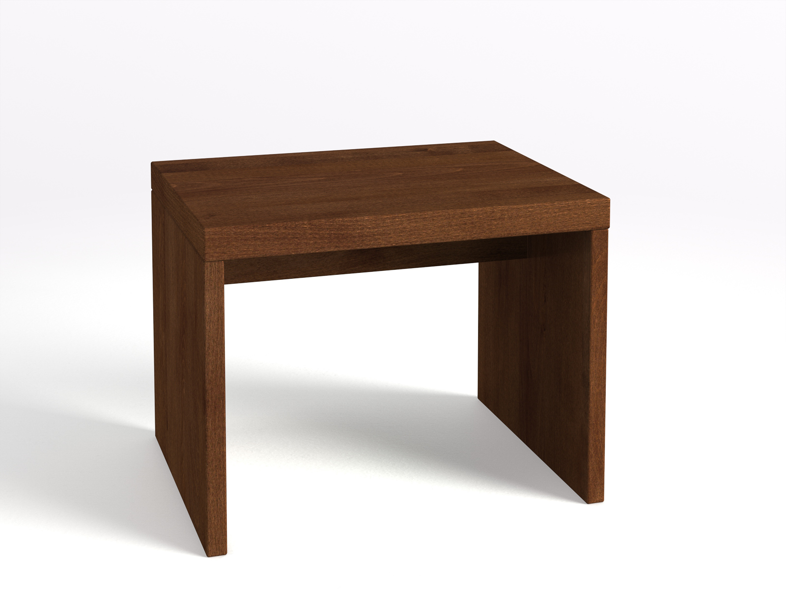 Nachttisch aus Kernbuche Dunkel „Emil“ ohne Schublade in Standardhöhe