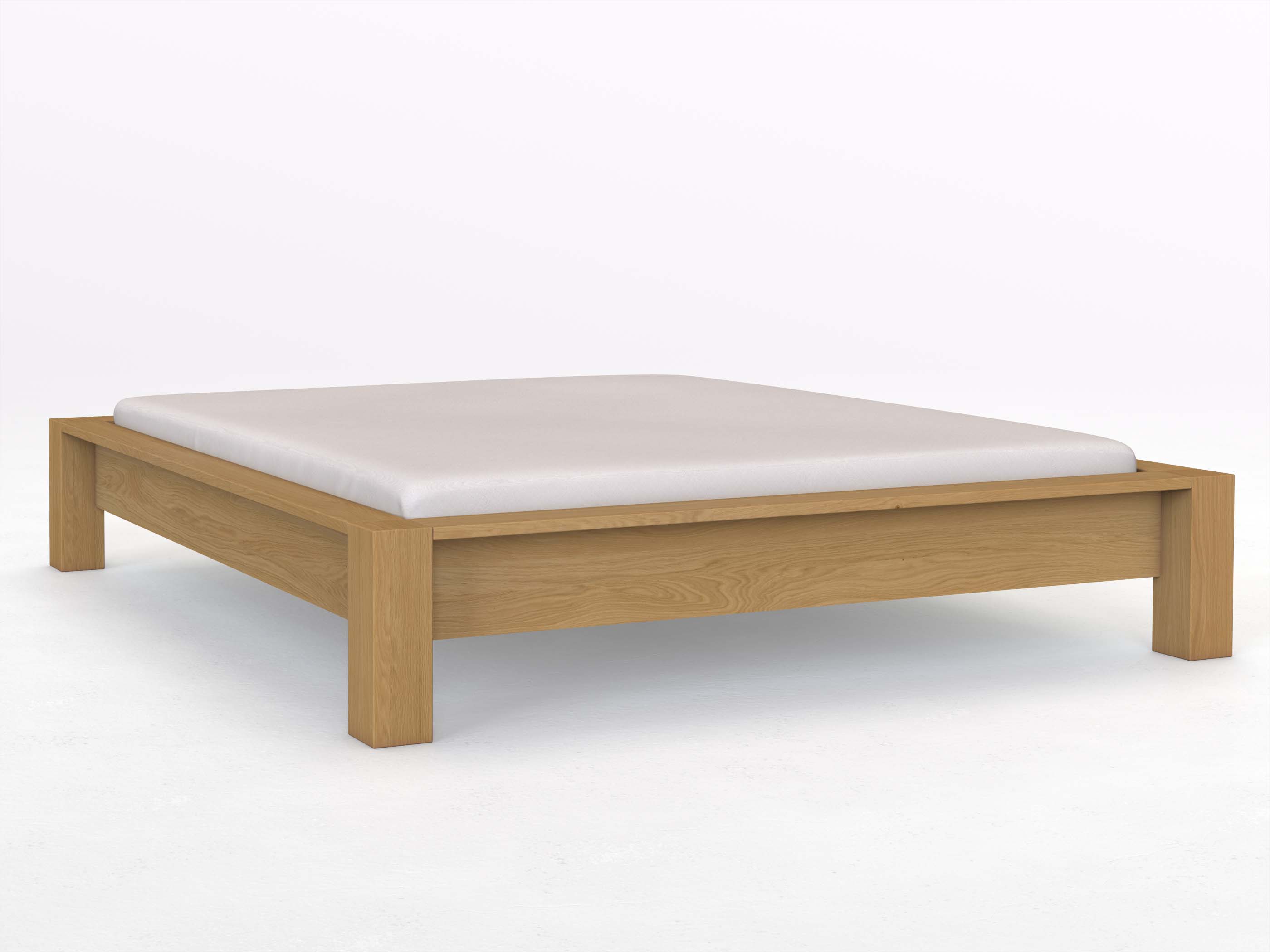 Bett „Ina“ aus Eiche Hell in 180 x 200 cm