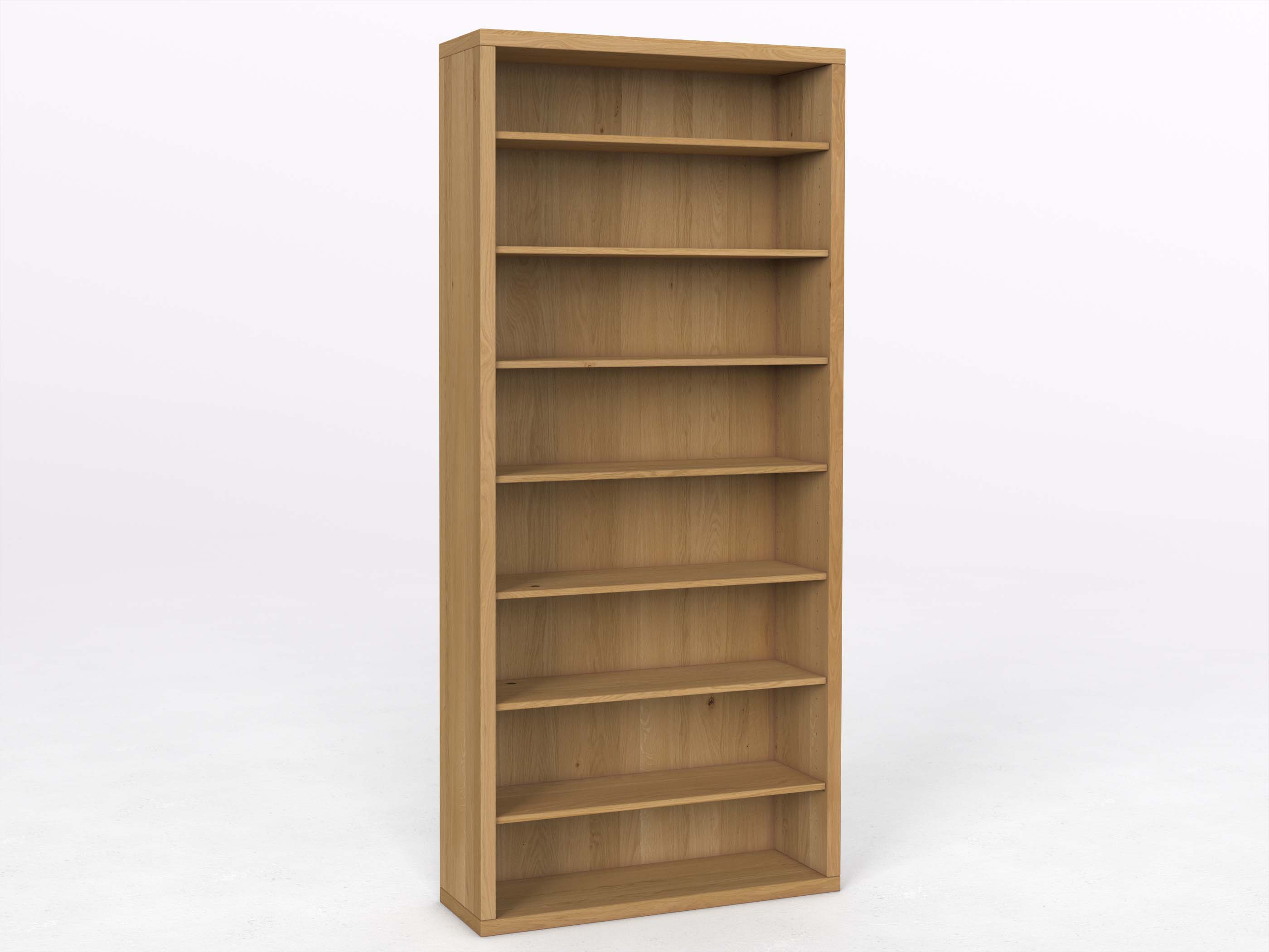 Eichenregal Hell „Ingrid“ 100 cm, Höhe 218 cm
