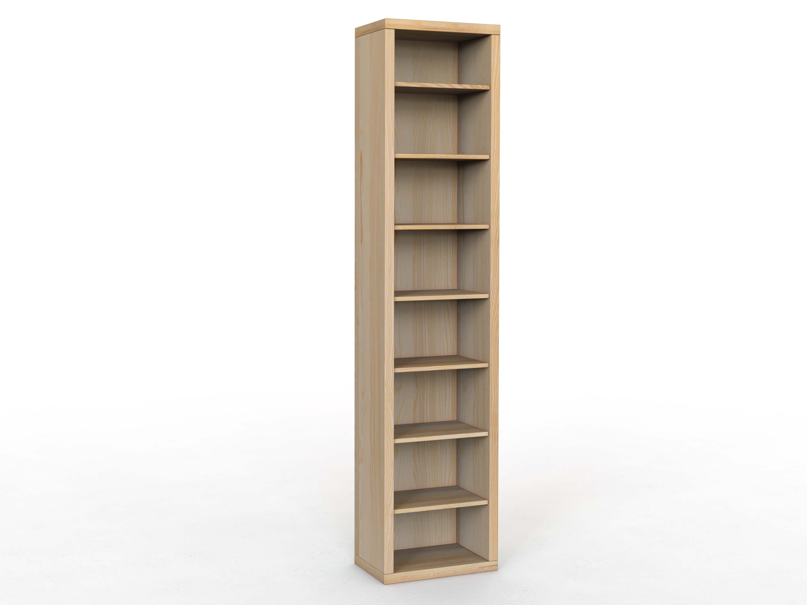 Eschenregal "Ingrid" 50 cm, Höhe 218 cm