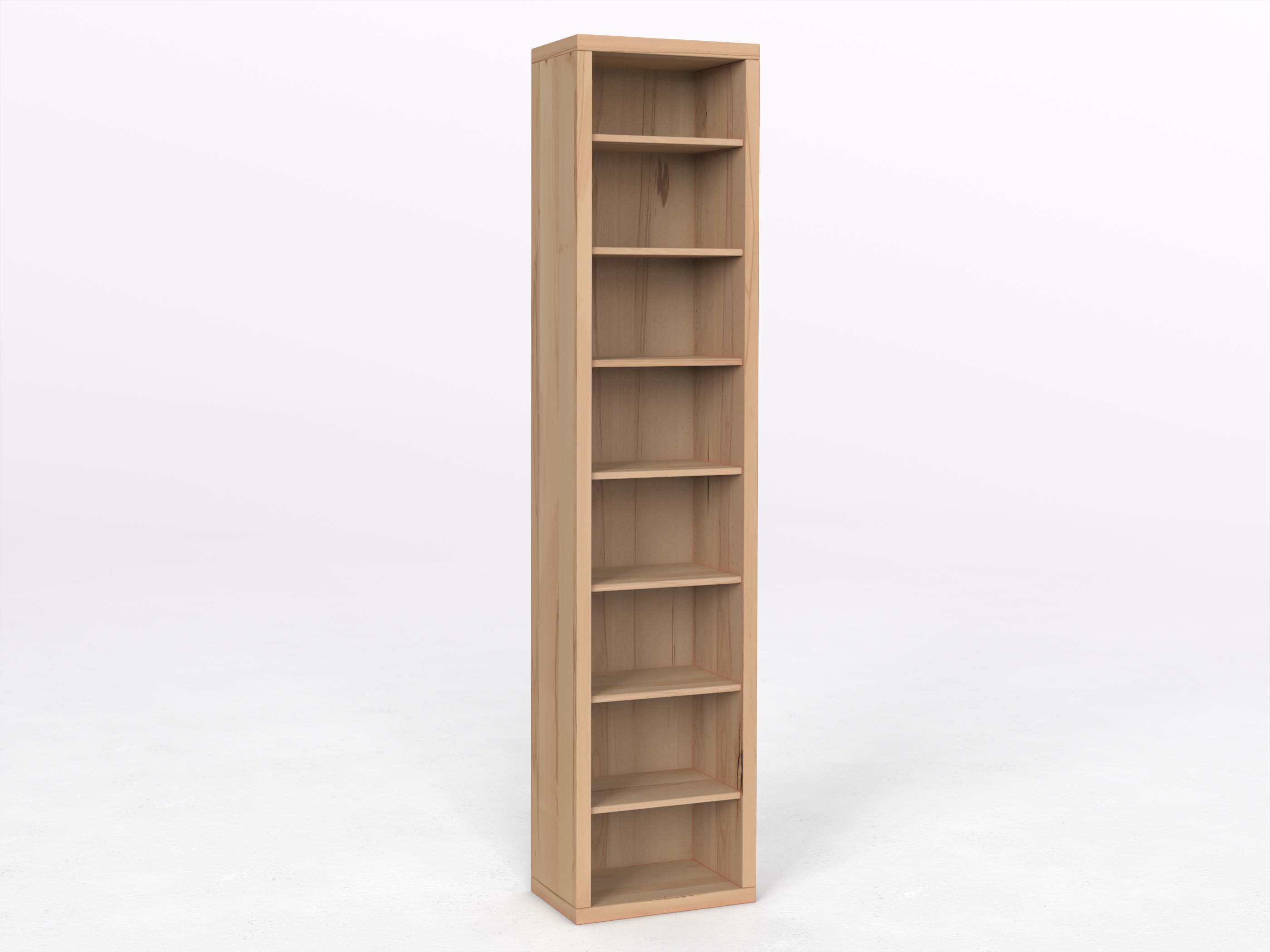Buchenregal „Ingrid“ 50 cm, Höhe 218 cm