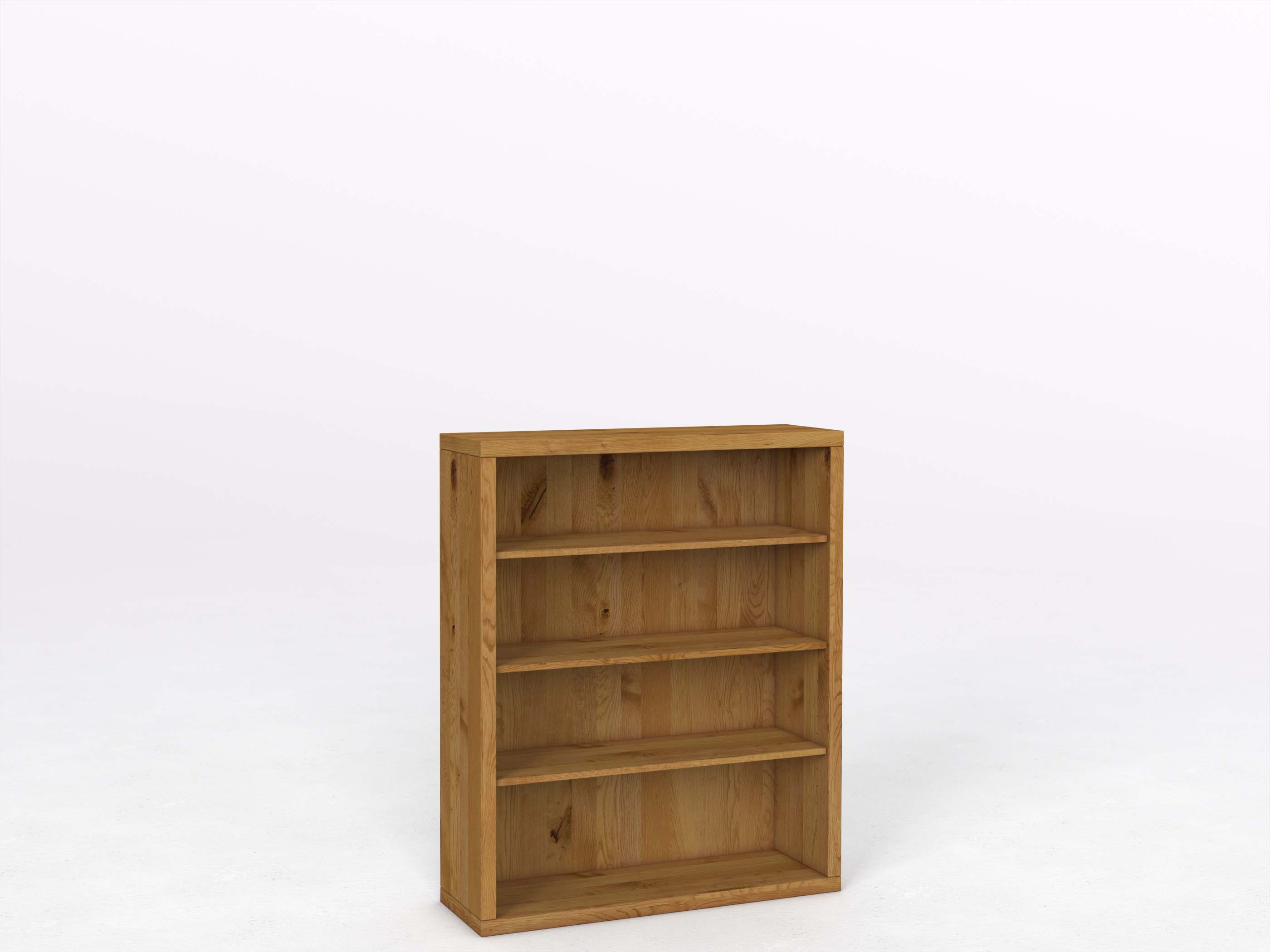 Wildeichenregal "Ingrid" 100 cm, Höhe 120 cm