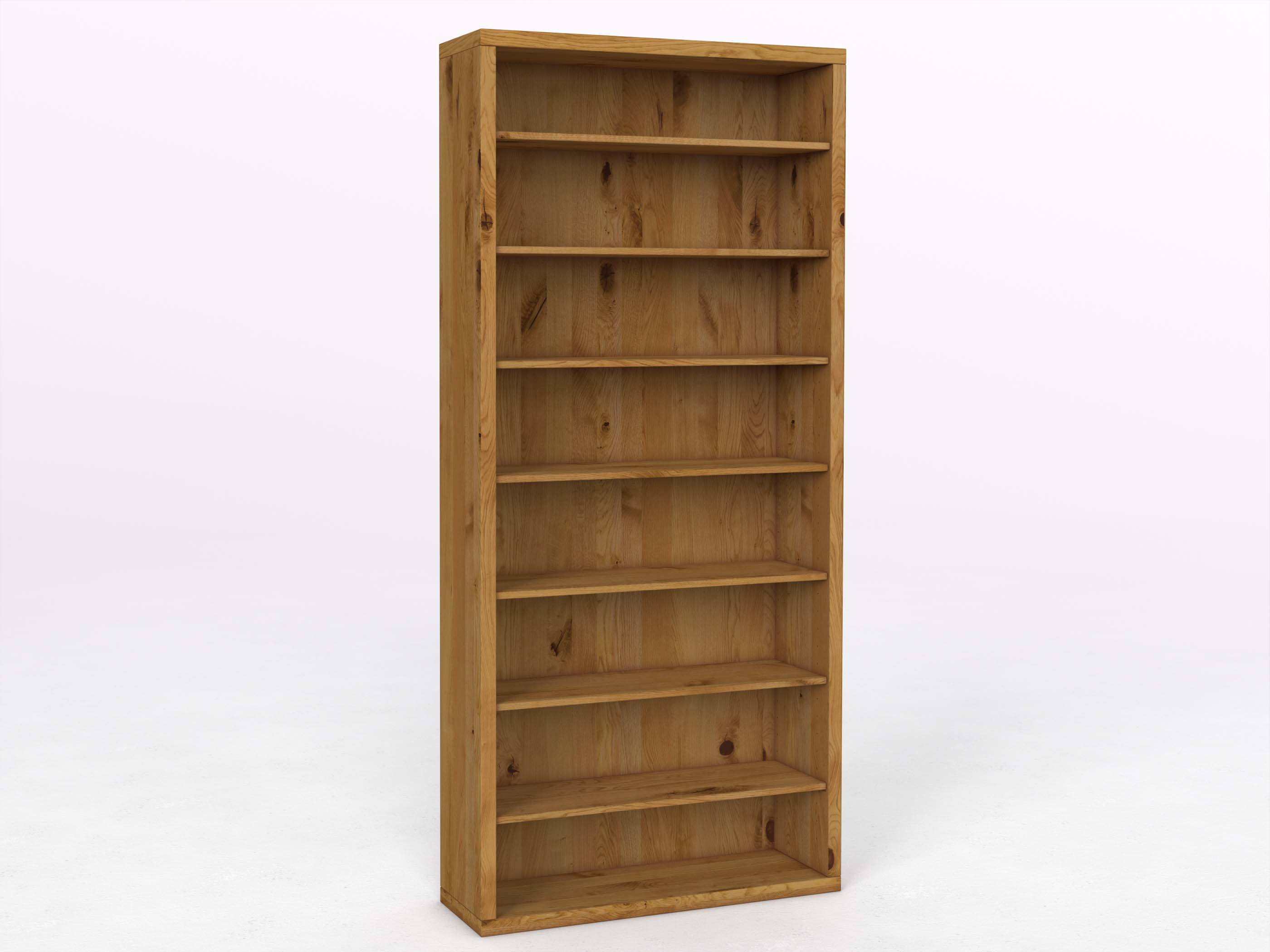 Wildeichenregal "Ingrid" 100 cm, Höhe 218 cm