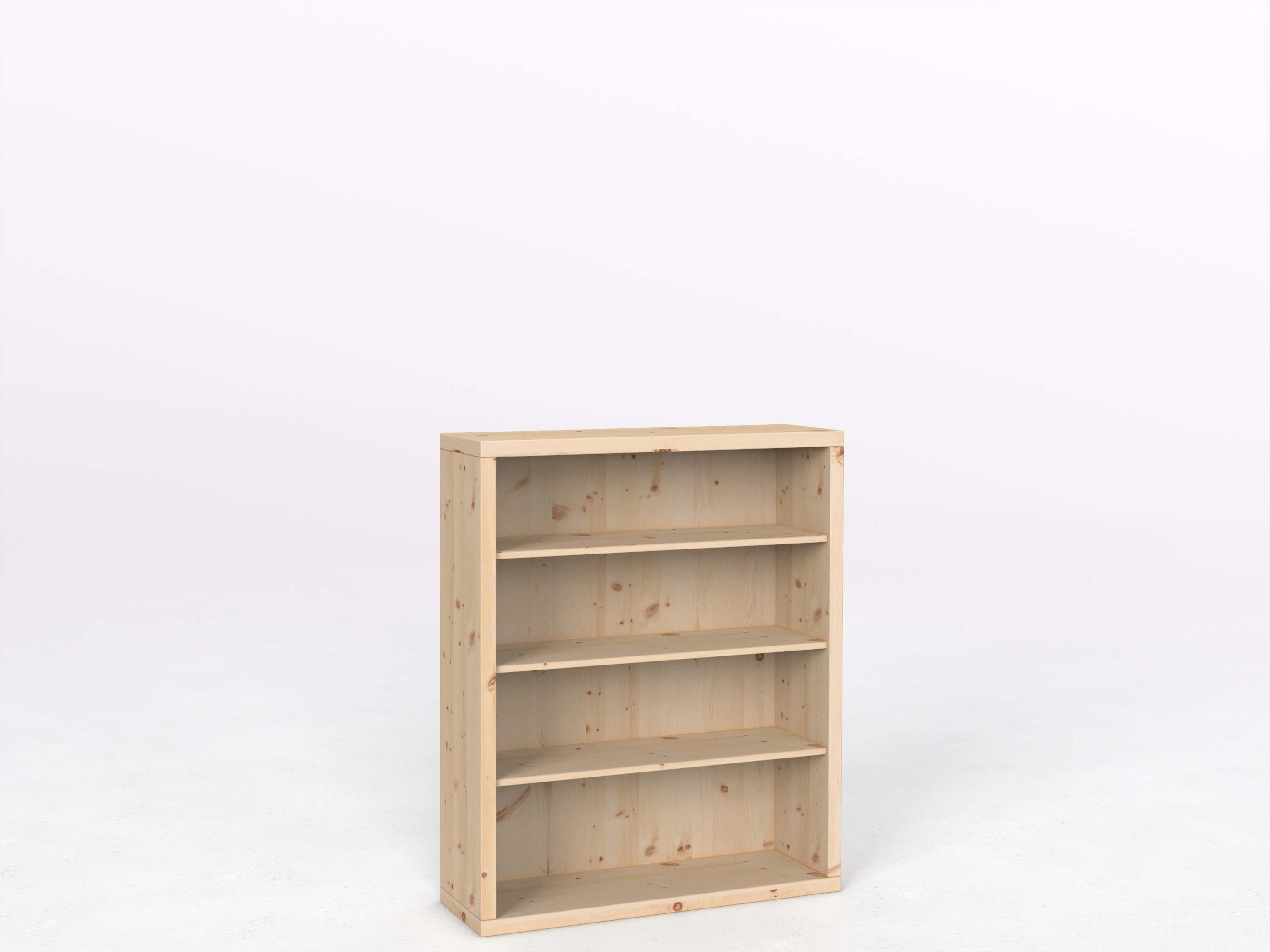 Zirbenregal "Ingrid" 100 cm, Höhe 120 cm