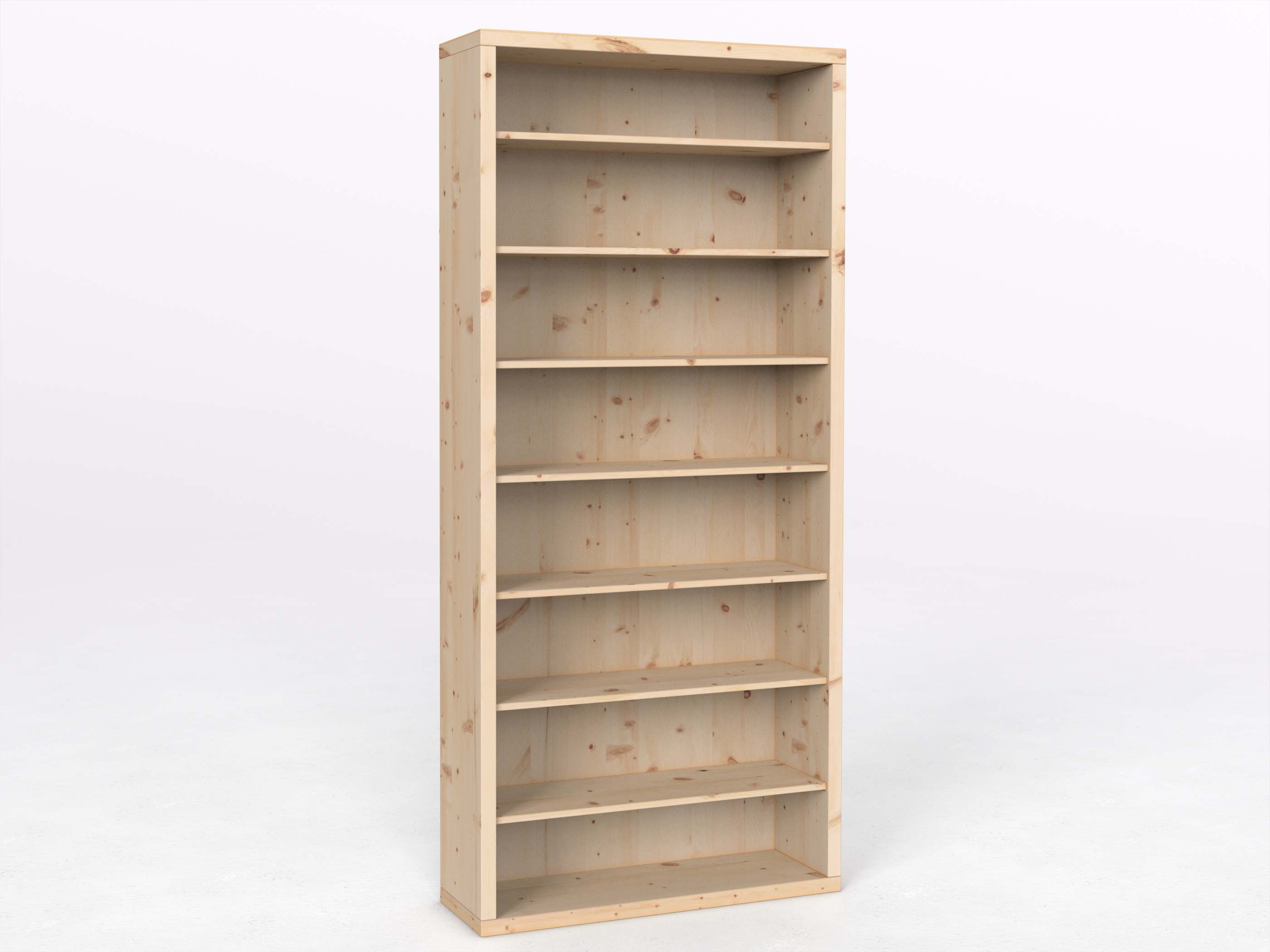 Zirbenregal "Ingrid" 100 cm, Höhe 218 cm