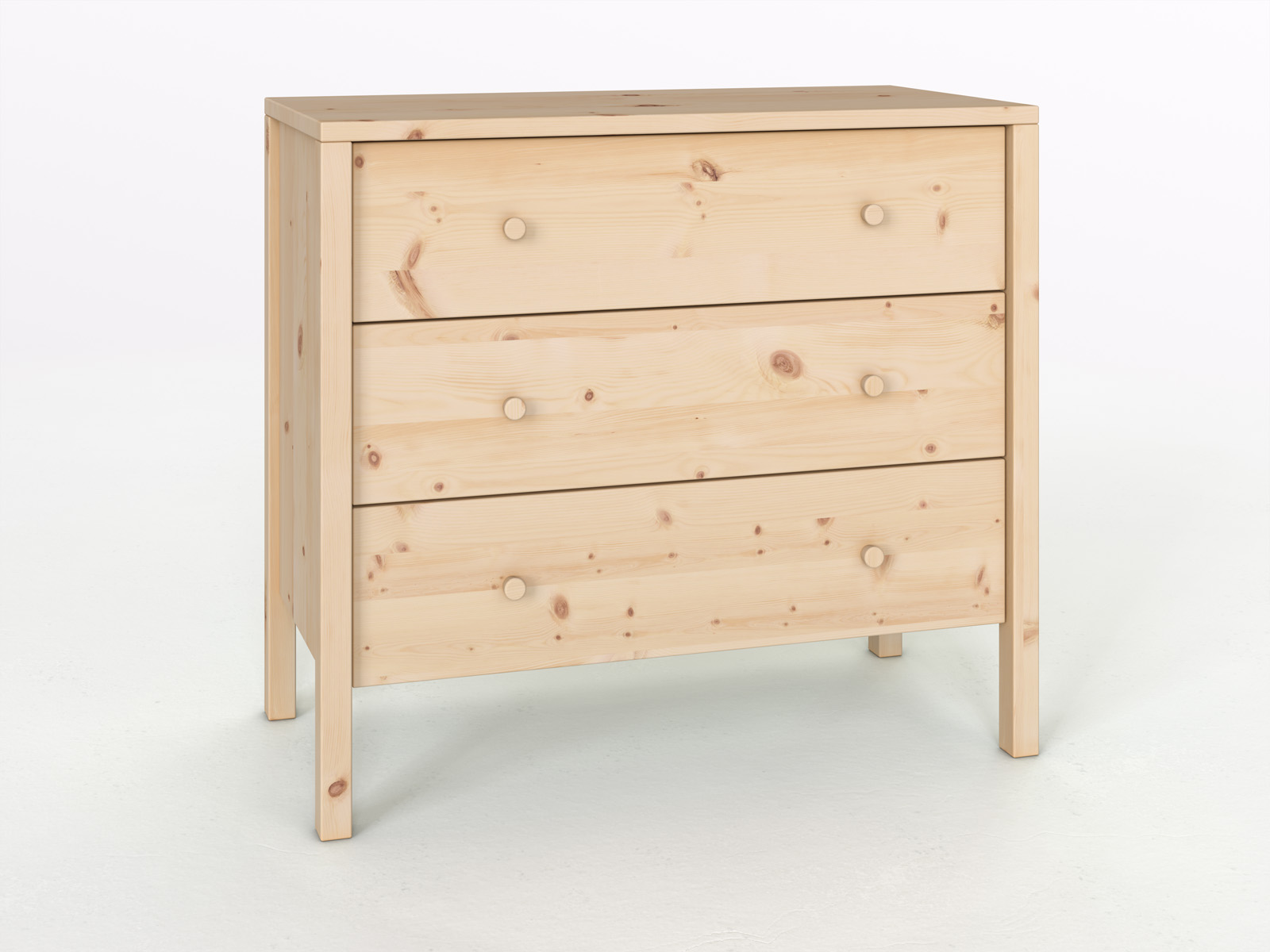 Zirbenkommode „Gustav“ 100 cm mit Griff: Kaspar