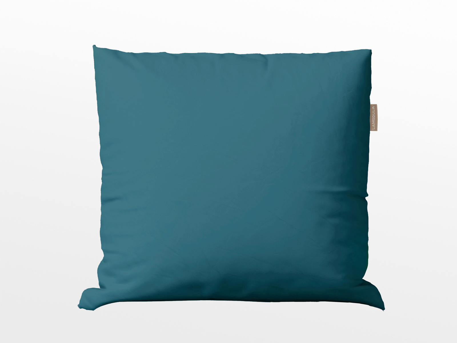 Bio-Satin Kissenbezug „Lisa“ in Petrol
