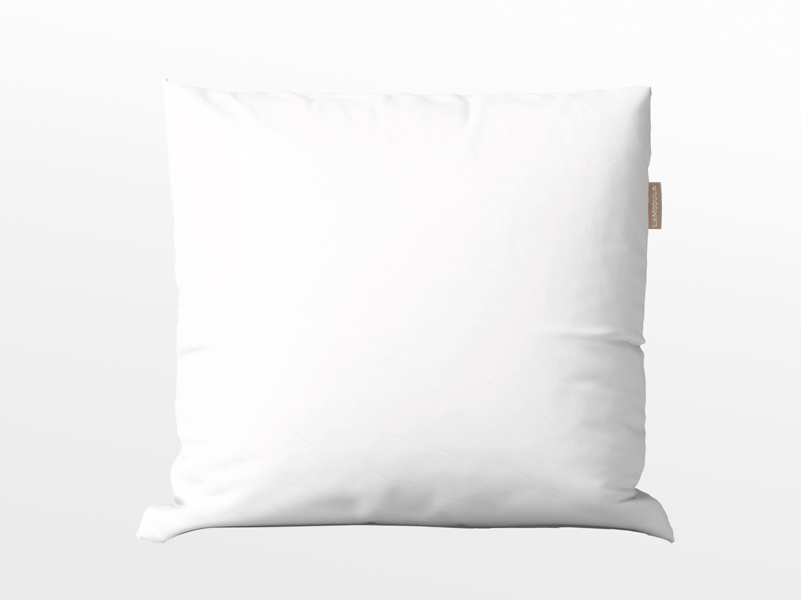 Bio-Satin Kissenbezug „Lisa“ in Weiß