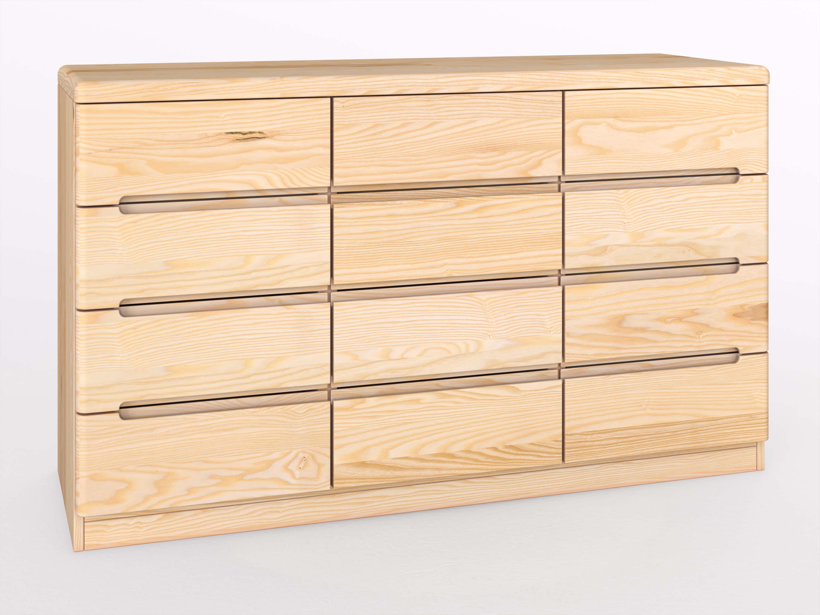 Eschenkommode „Marlon“ mit 12 Laden