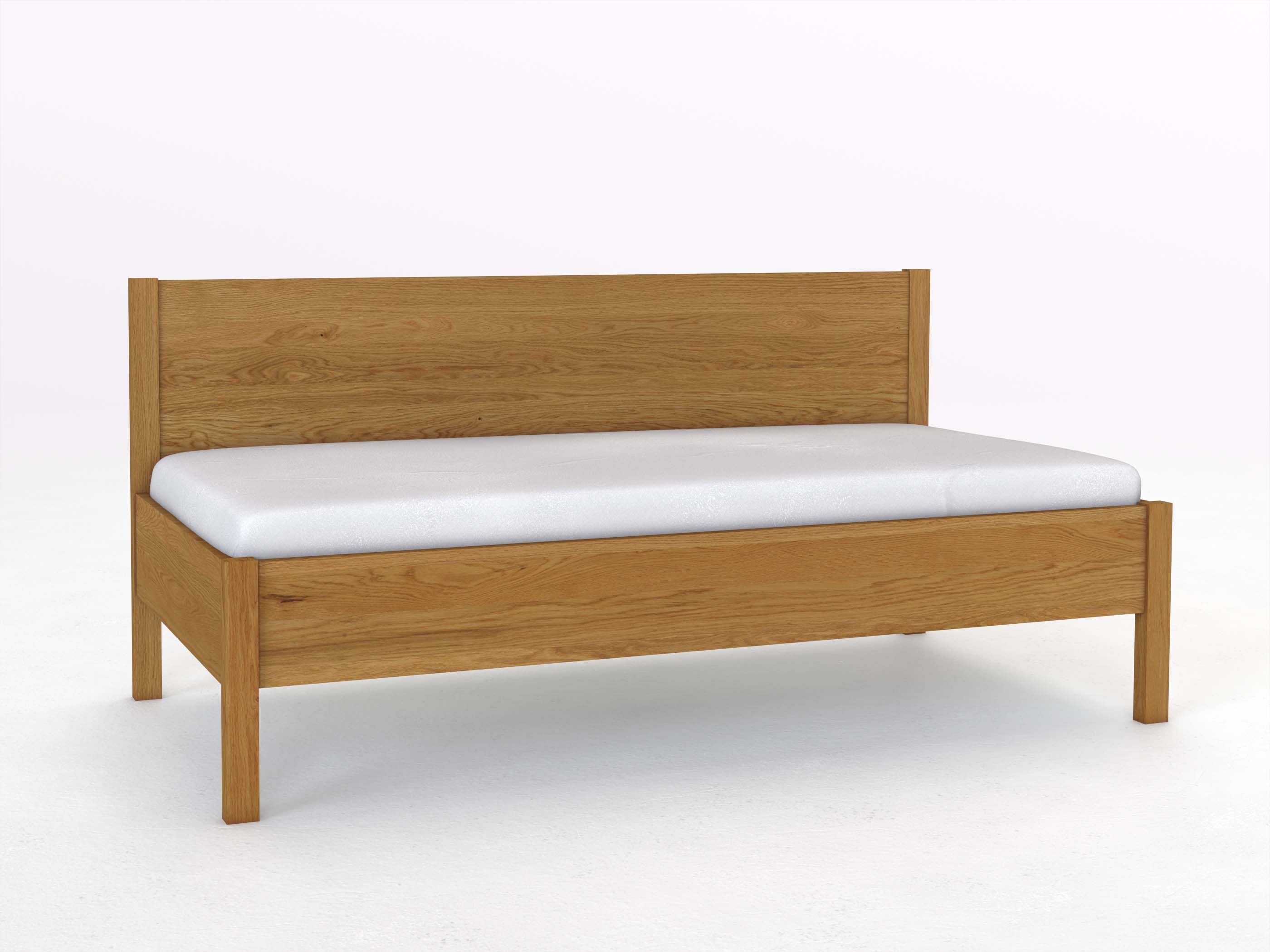 Sofabett „Melanie“ aus Eiche in den Maßen 90 x 200 cm - ohne Armlehne