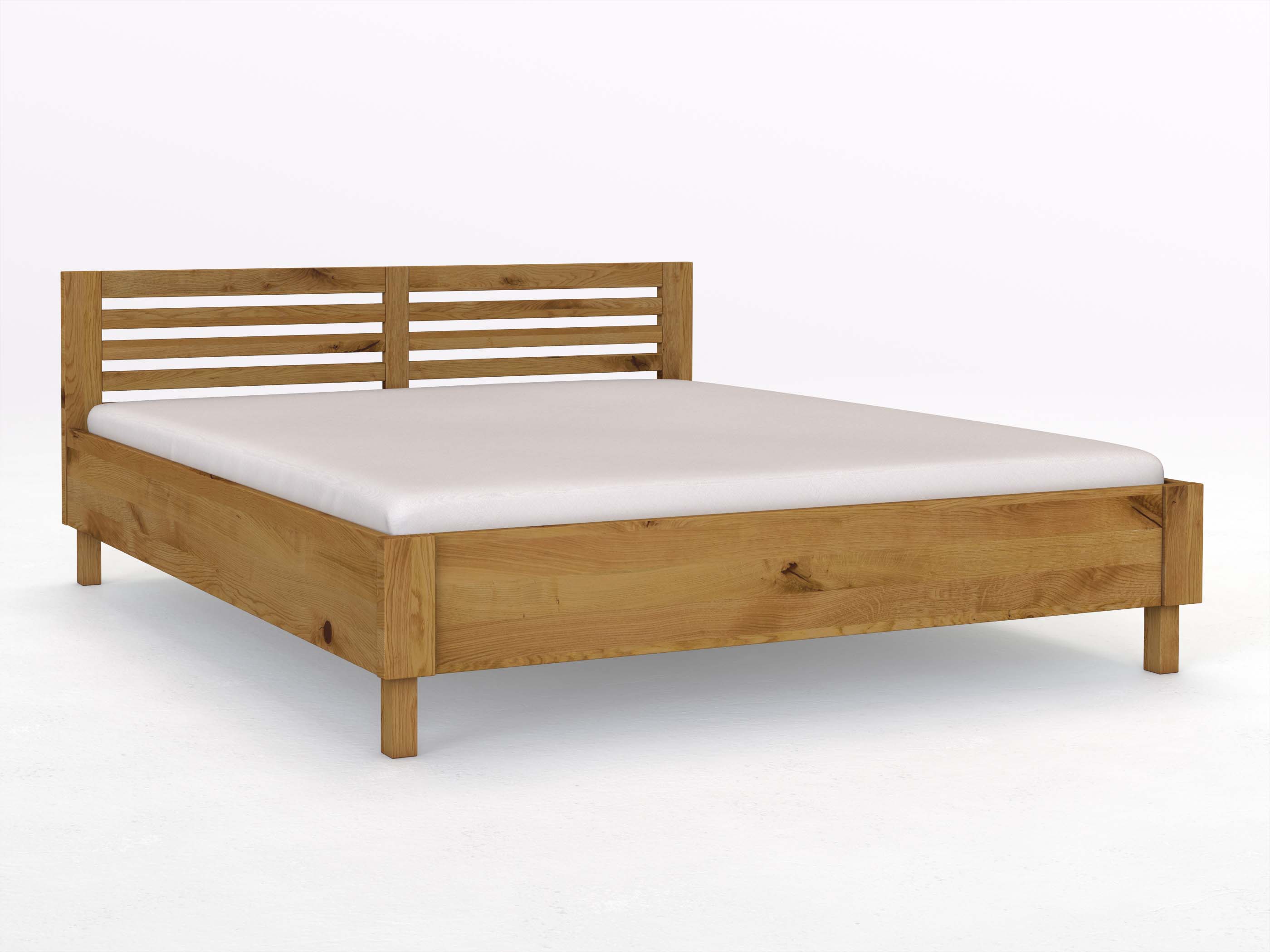 Bett „Moritz“ aus Wildeiche in 180 x 200 cm