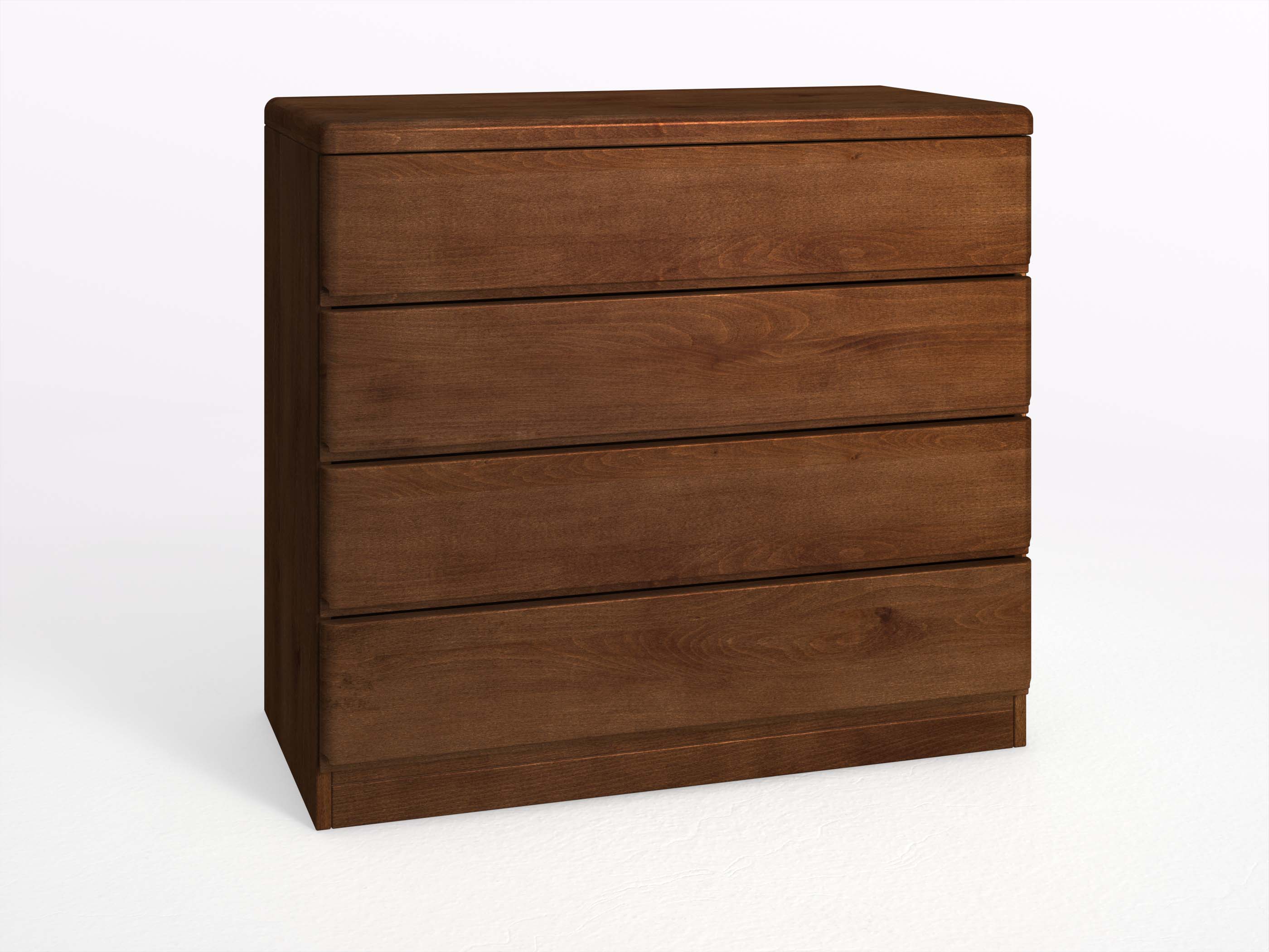 Buchenkommode Dunkel „Norbert“ mit 4 Laden 