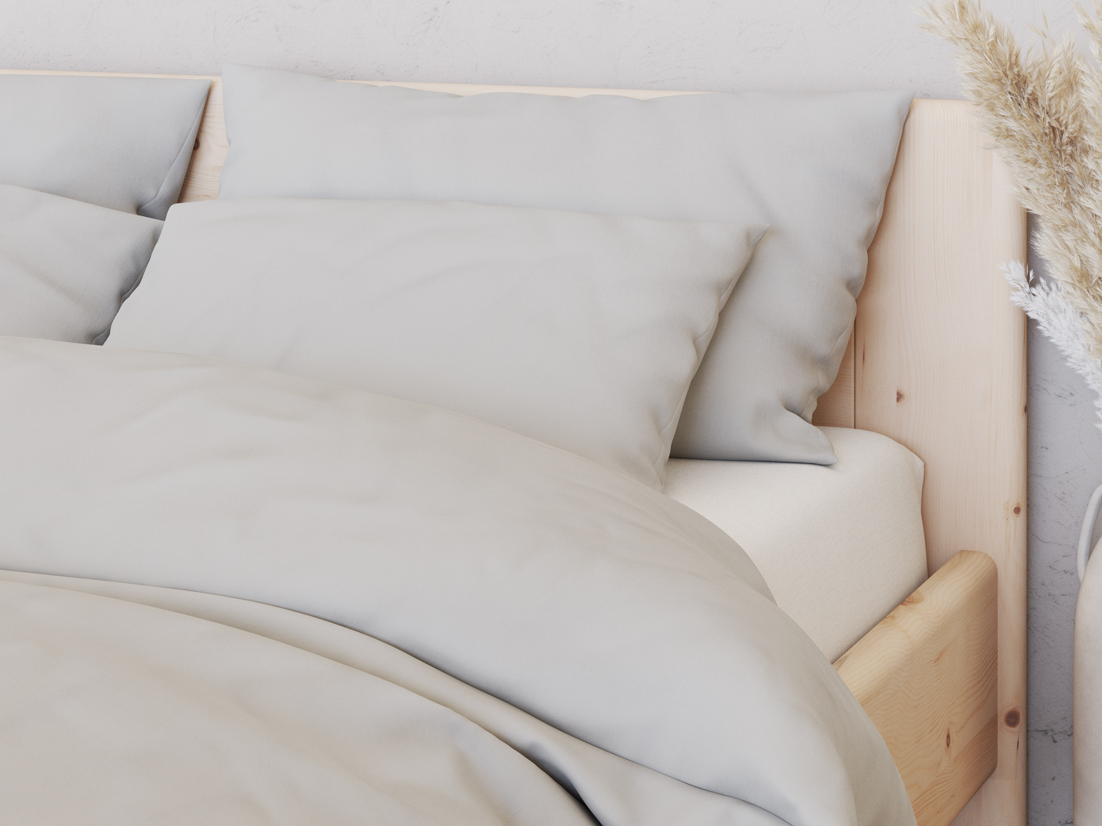 Bettwäsche „Mona“ in der Farbe Grau