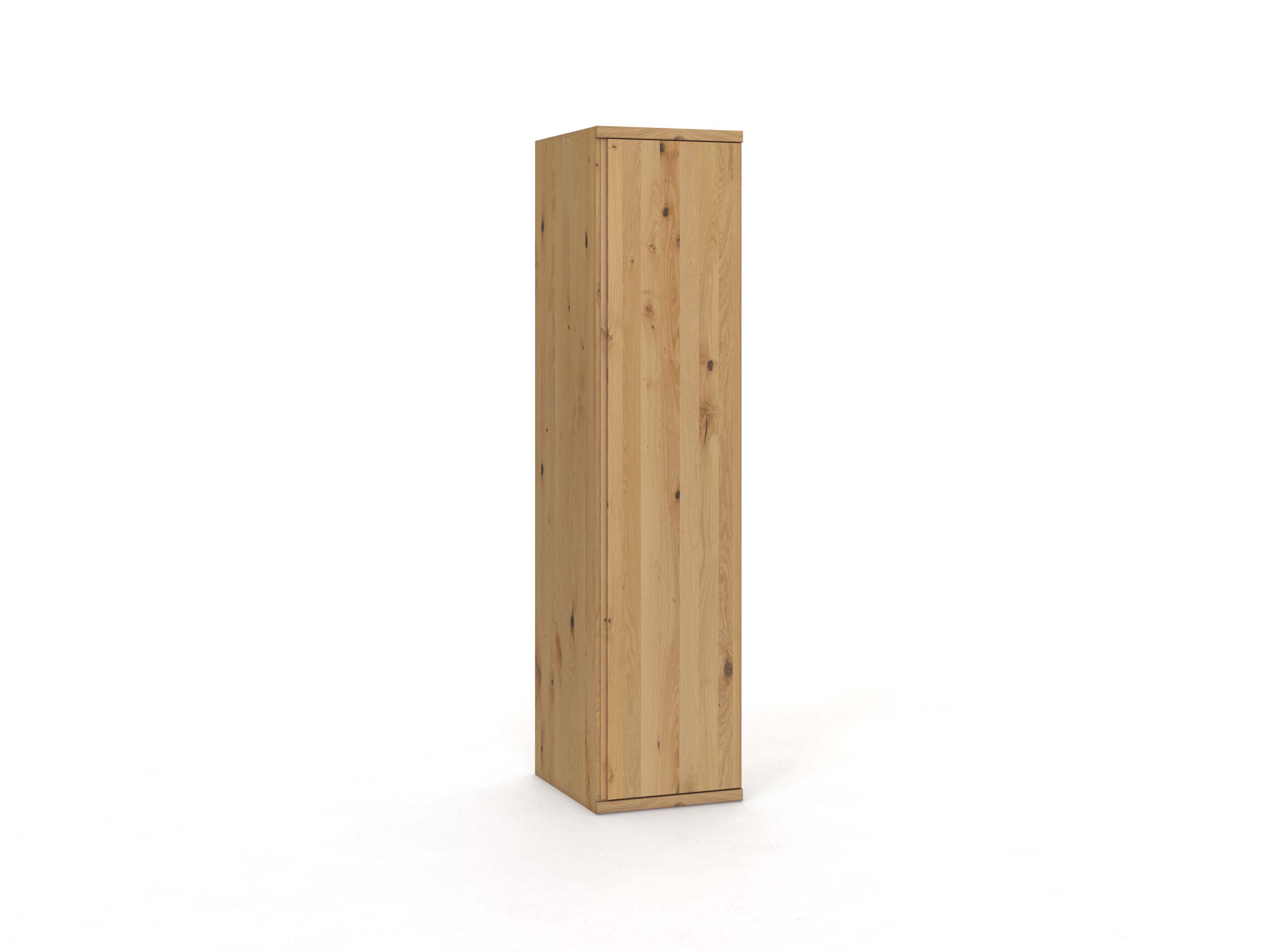 Wildeichenschrank Hell „Romana“, 1-türig, Höhe 220 cm, Griffausführung „Patrizia“