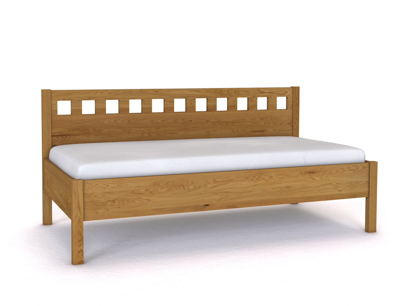 Sofabett „Katrin“ aus Eiche in den Maßen 90 x 200 cm - ohne Armlehne