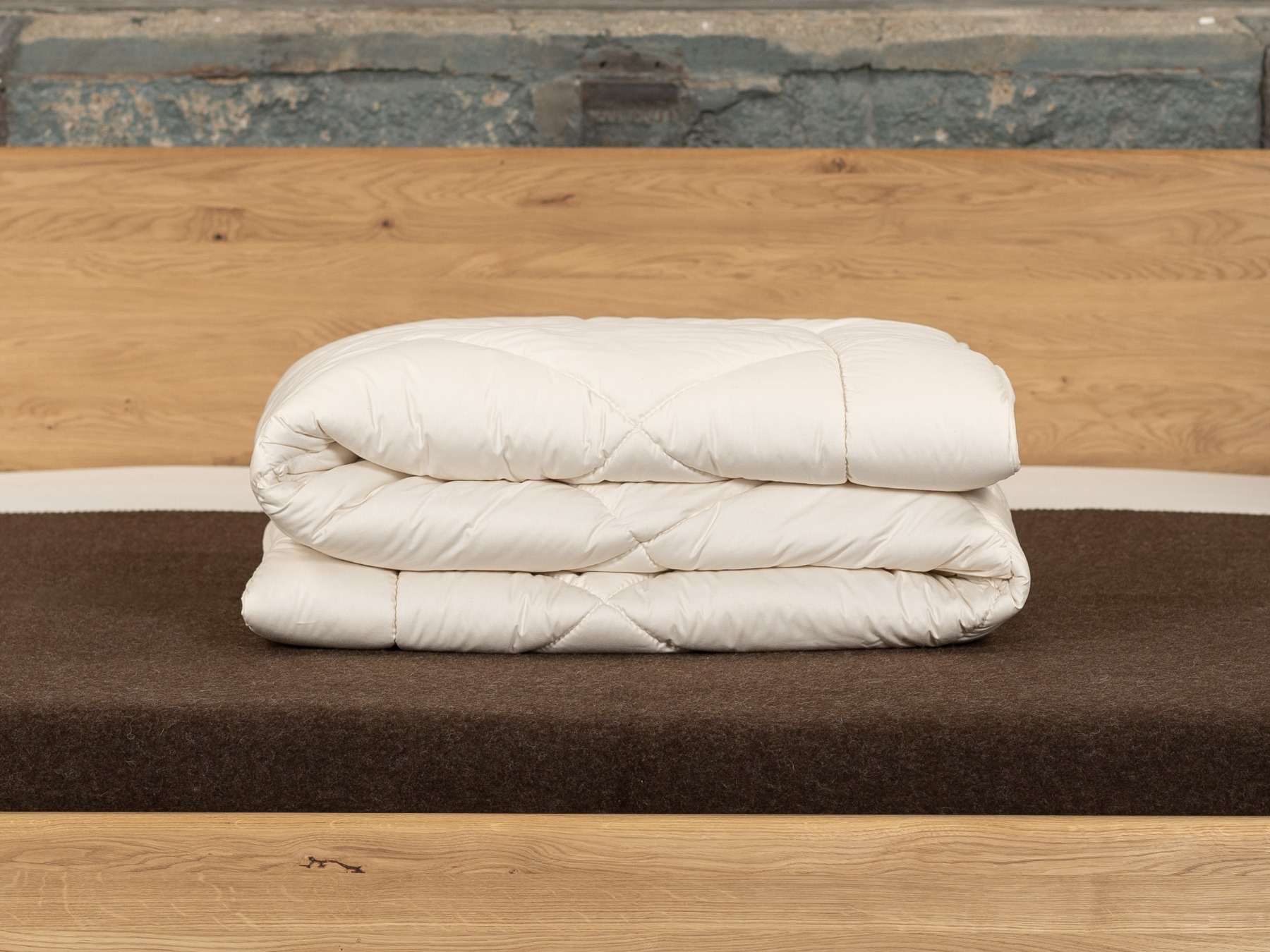 Für die kalte Jahreszeit: 2 leichte Decken miteinander versteppt.