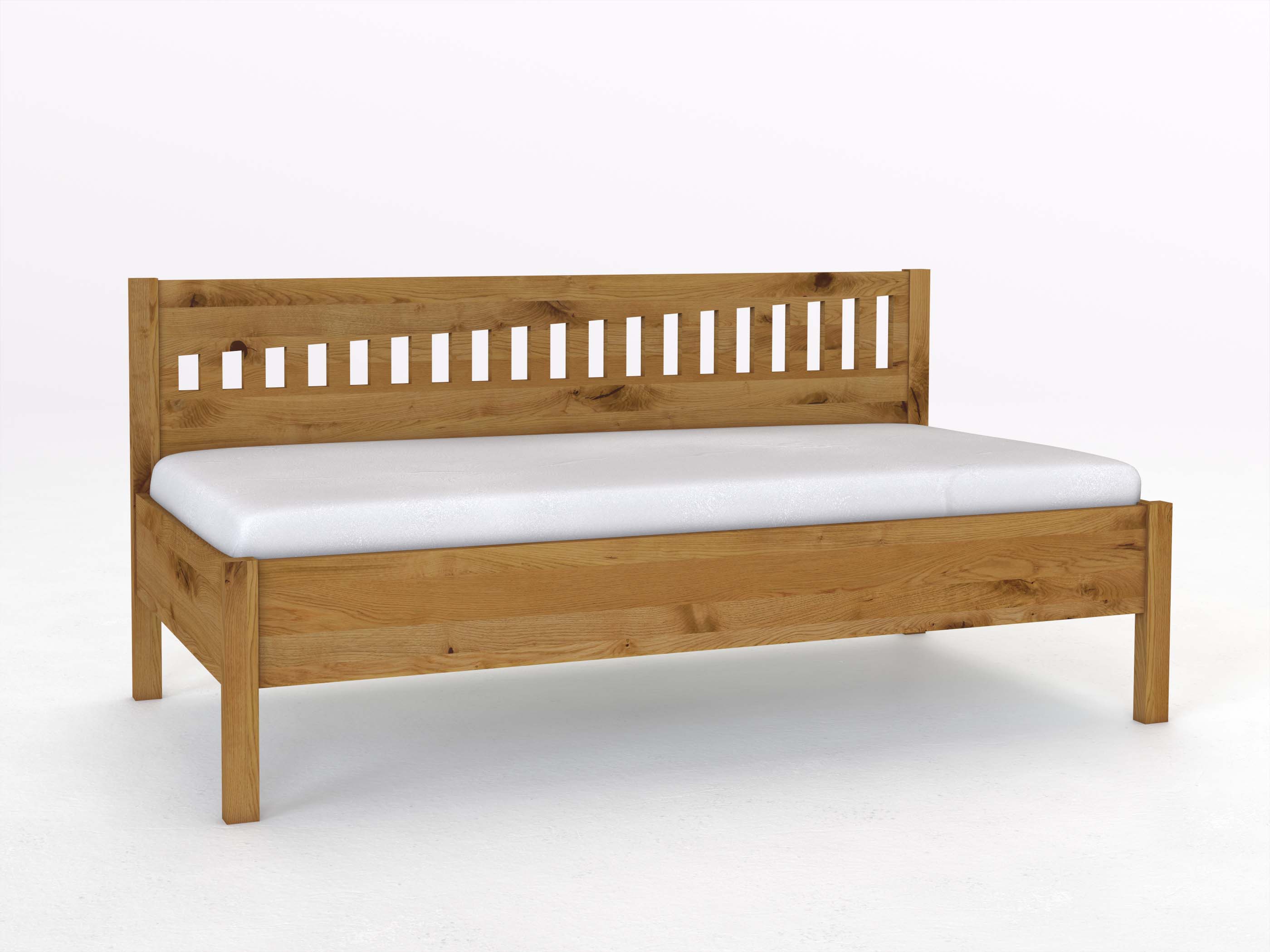 Sofabett „Julia“ aus Wildeiche in den Maßen 90 x 200 cm - ohne Armlehne