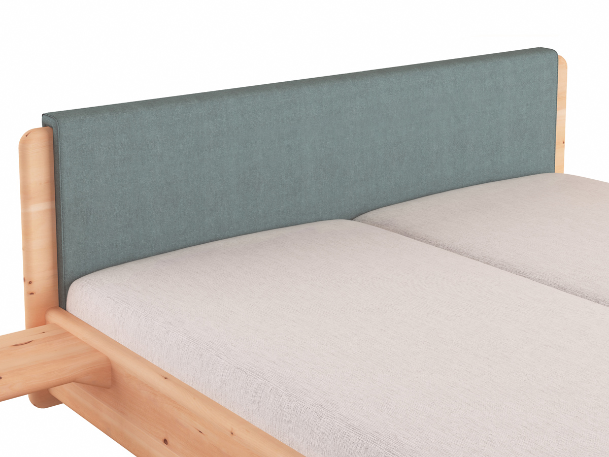 Stoffkopfteil „Charlotte", Ausführung gerade, für das LaModula Bett