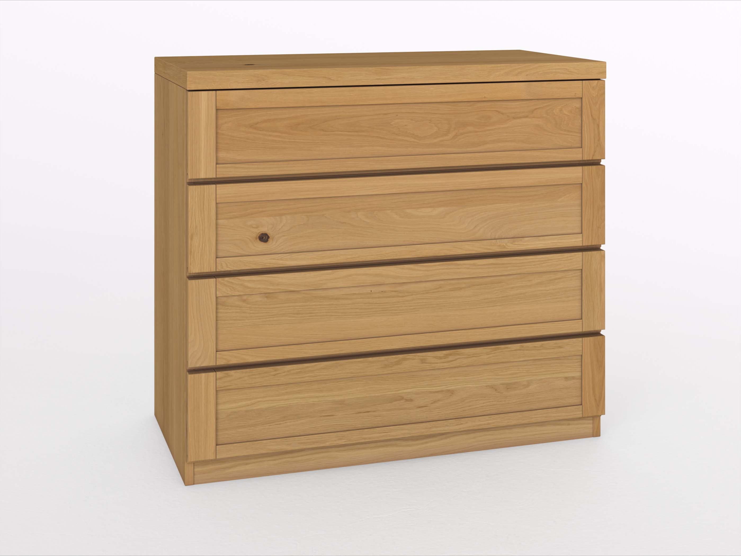 Eichenkommode Hell „Susanne“ 100 cm