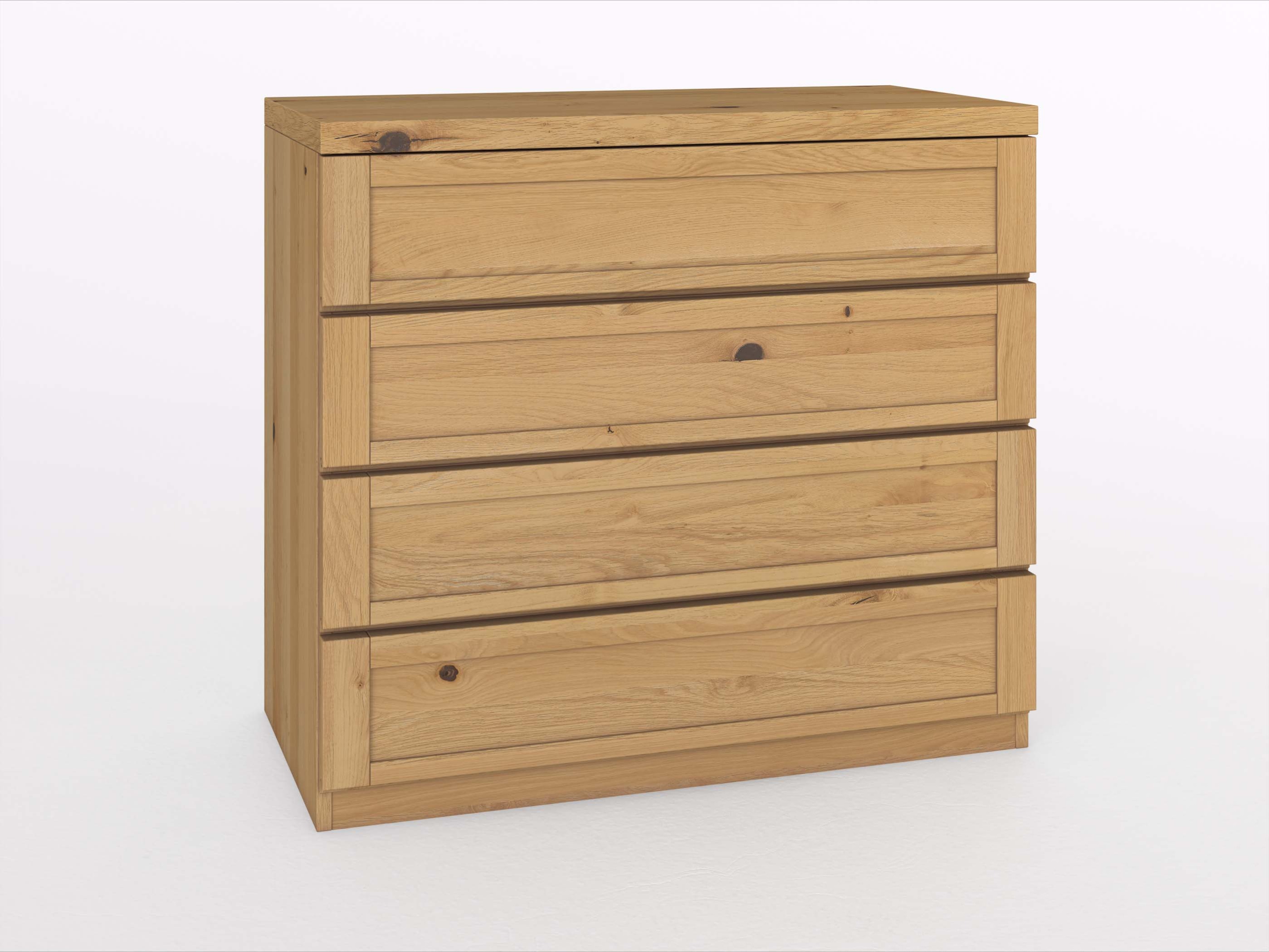 Wildeichenkommode Hell „Susanne“ 100 cm