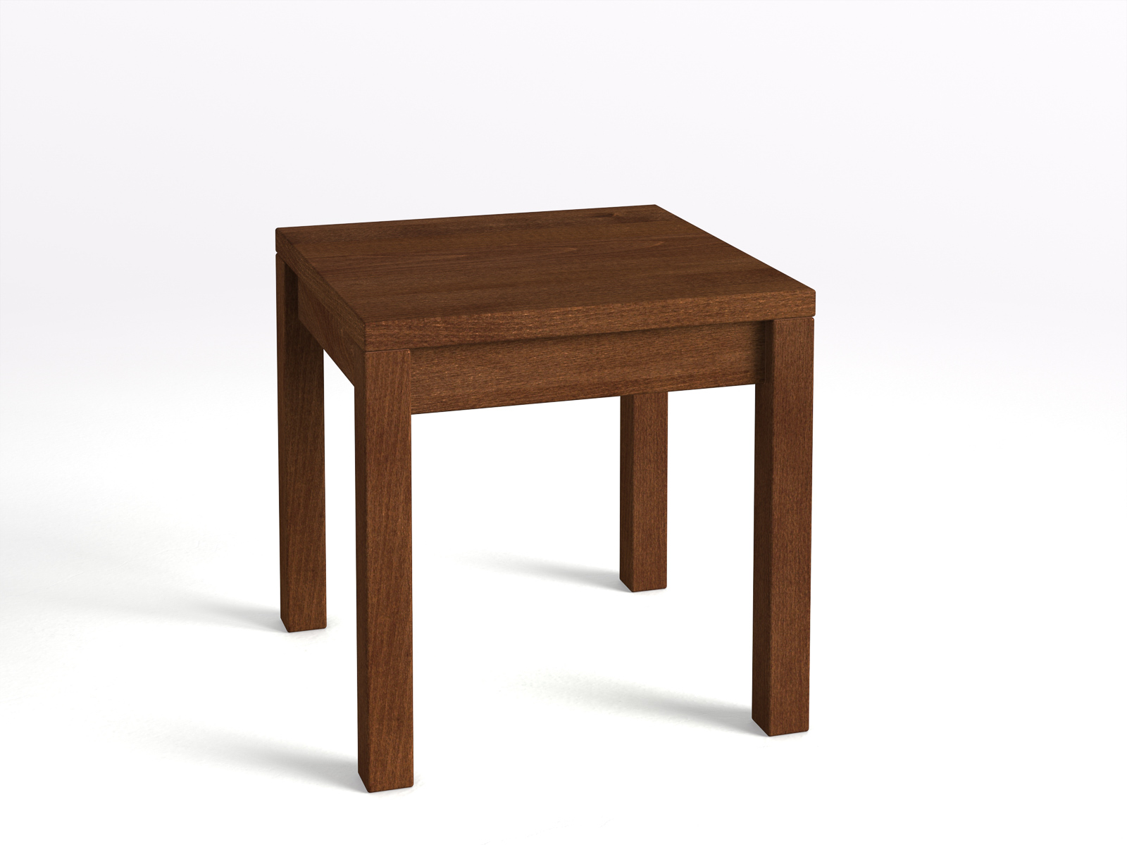 Nachttisch Buche Dunkel „Sven“ in Standardhöhe, ohne Lade