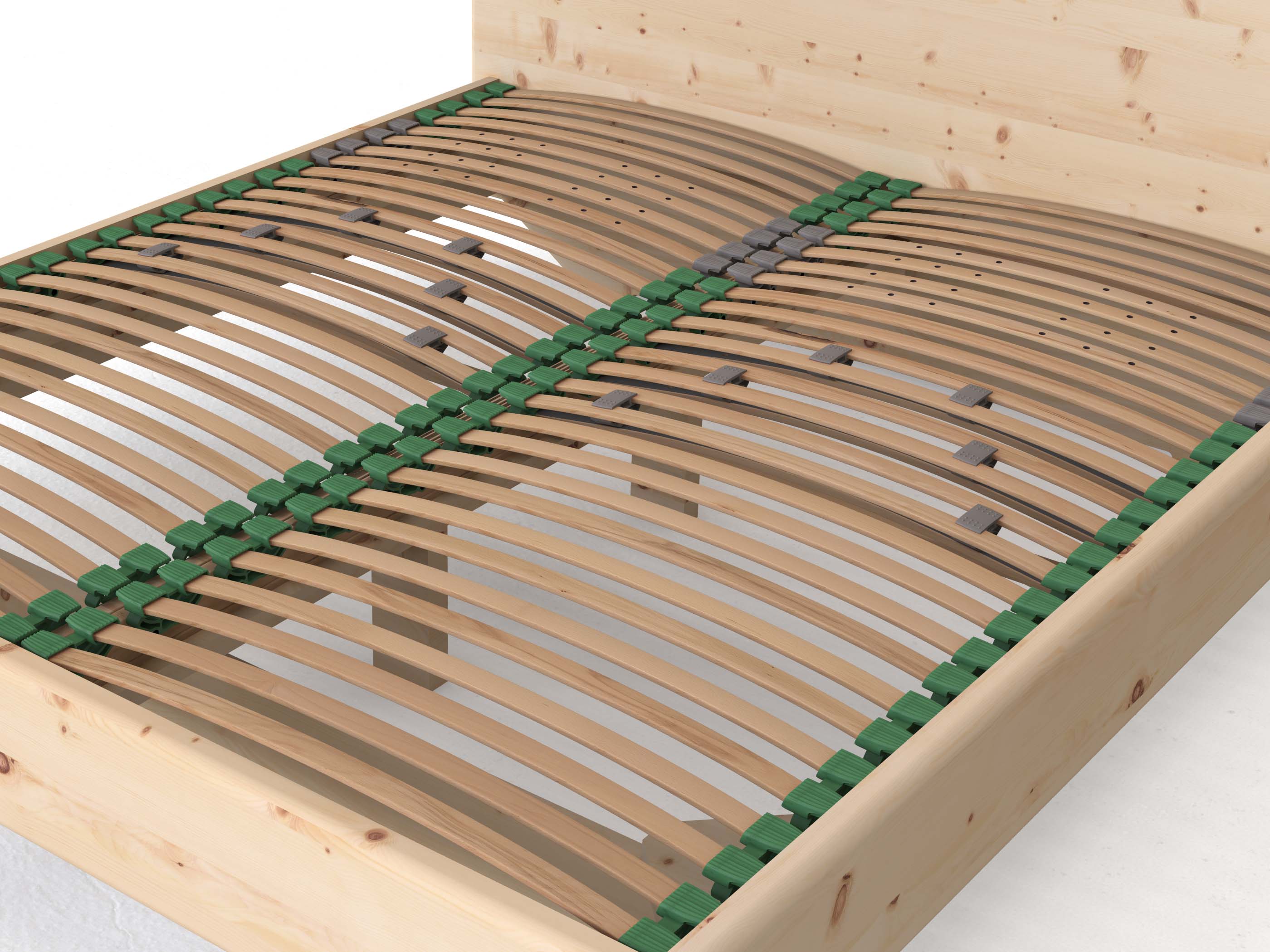 Zirbenholzbett „Niklas“ Boxspring