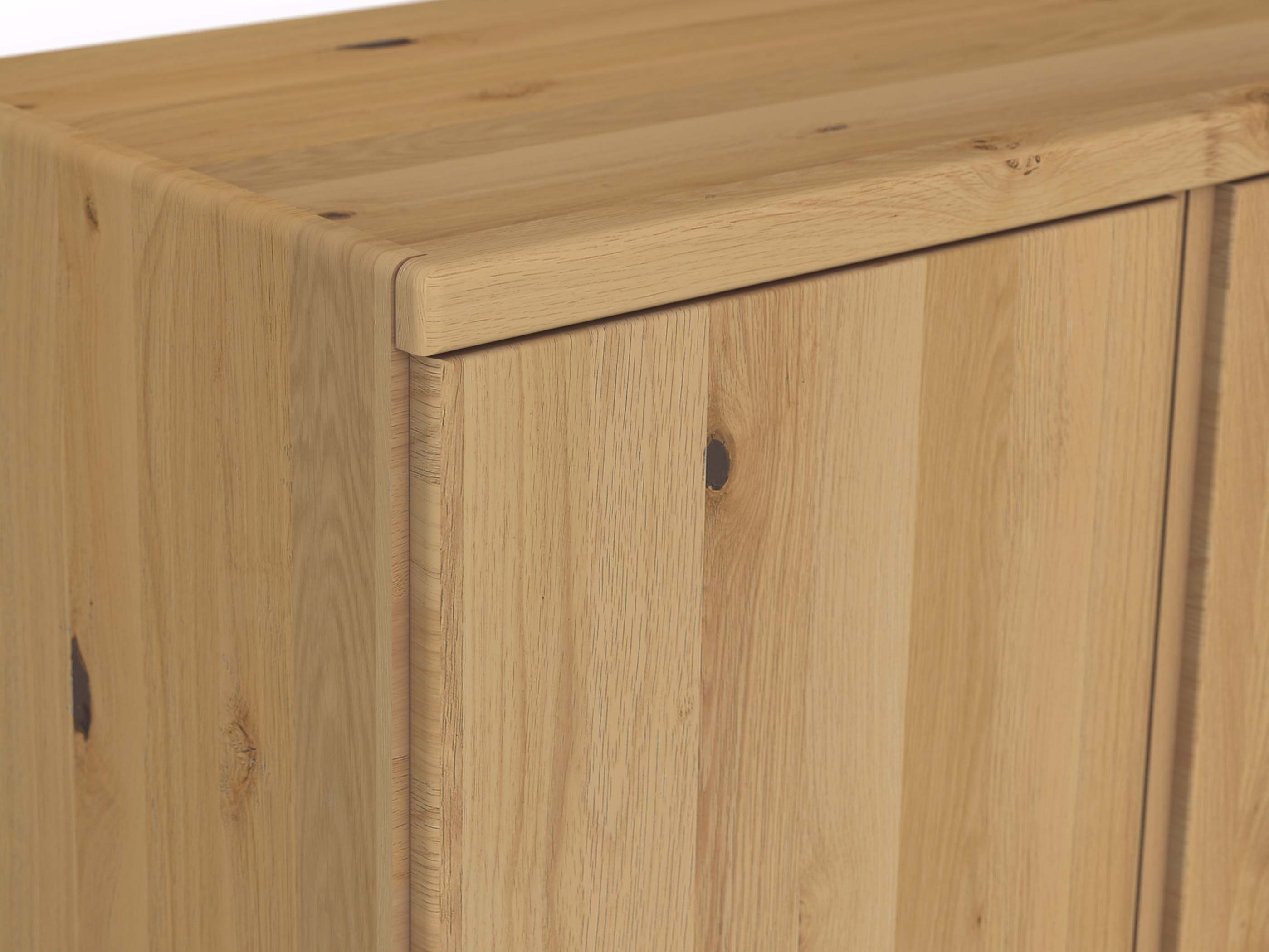 Wildeichenschrank Hell „Valentin“ Detail